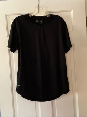 BYLT Basics Drop Cut Short Sleeve Tee T-shirt Crew Neck Black Mens Size M